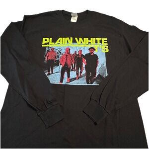Plain White T's Band Music 2019 Tour Long Sleeve Shirt 100% Cotton Medium
